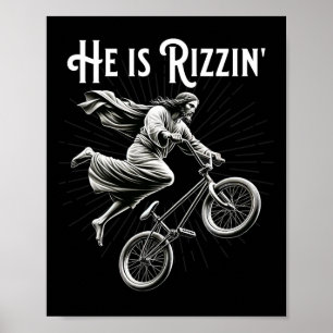 Affiche Rizzler Obtenir Air Drôle Rizz Il Est Rizzin Jésus