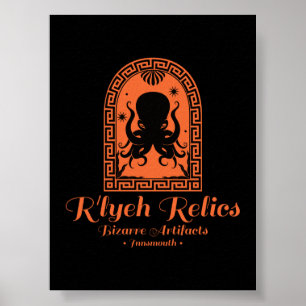 Affiche R'lyeh Relics Antiquités d'Innsmouth