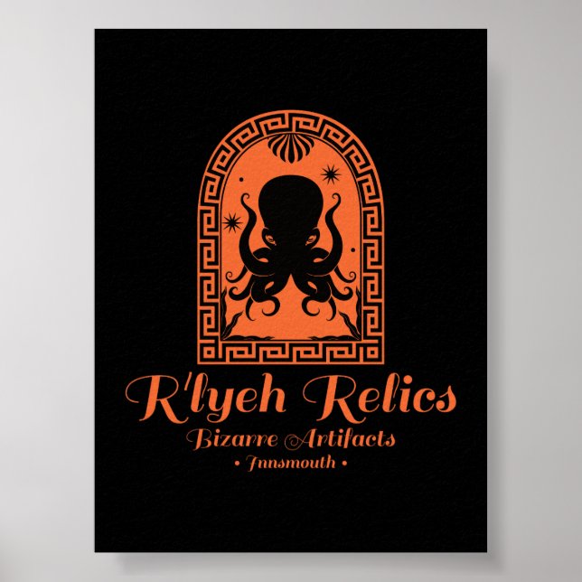 Affiche R'lyeh Relics Antiquités d'Innsmouth (Devant)