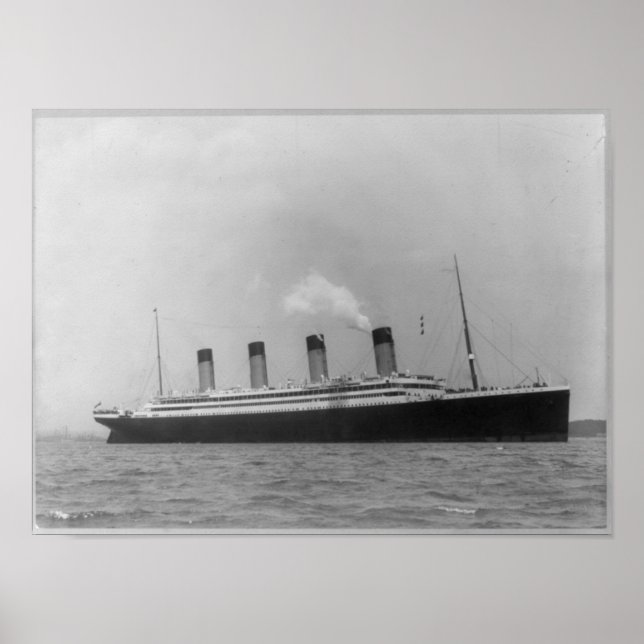 Affiche RMS OLYMPIC - Maiden Voyage Titanic Sister Ship (Devant)