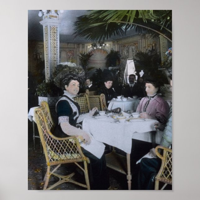 Affiche RMS Titanic 1ère classe Les passagers profitent du (Devant)