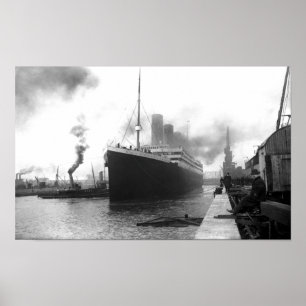 Affiche RMS Titanic À Southampton - 1912