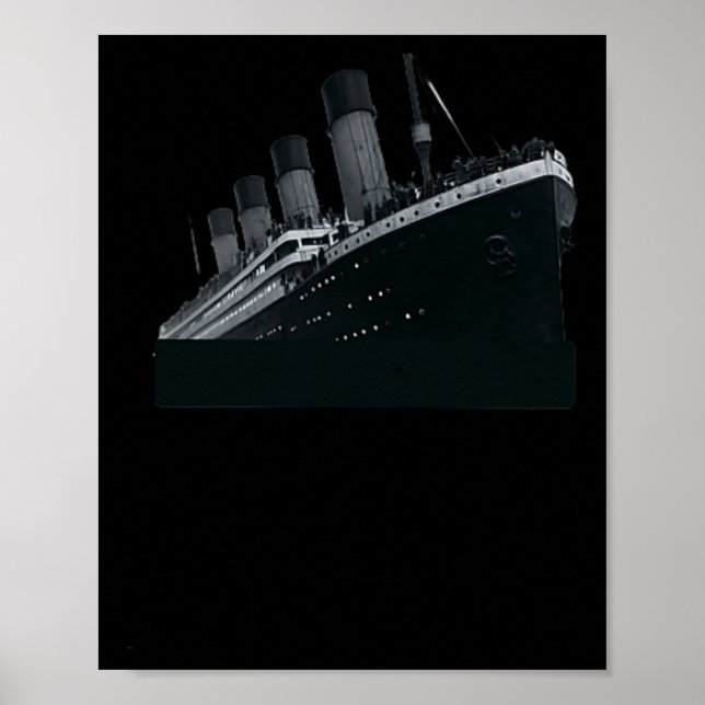 Affiche Rms Titanic Croisière de poche Navire Vacances Voy (Devant)