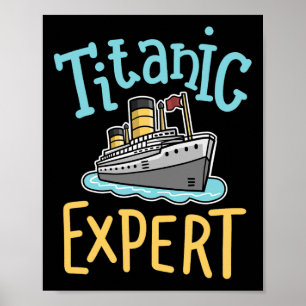 Affiche Rms Titanic Drôle Expert Rétro Bateau de Croisière