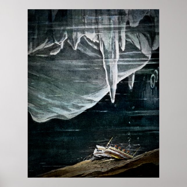 Affiche RMS Titanic Lies au fond de l'Atlantique (Devant)