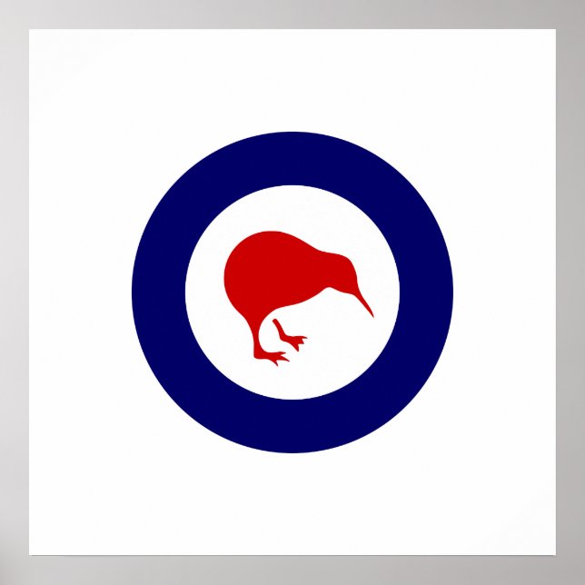Affiche Rnzaf roundel, Nouvelle-Zélande (Devant)