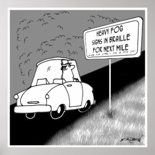 Affiche Road Signs in Braille