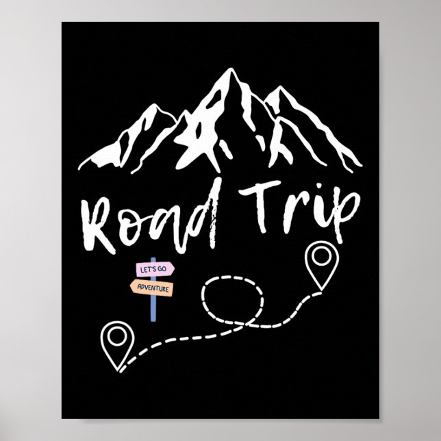 Affiche Road Trip 2025 Family Vacation Matching Group Squa (Devant)