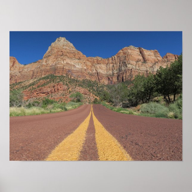 Affiche Road Zion National Park USA (Devant)