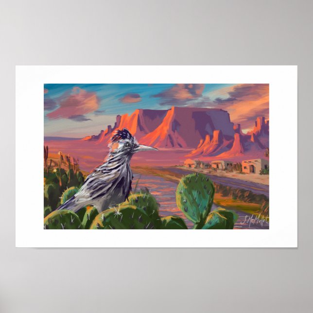 Affiche Roadrunner perché (Devant)