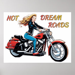 Affiche Roads Girl Hot Dream