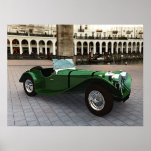 Affiche Roadster de Jaguar solides solubles 90 - GRAND