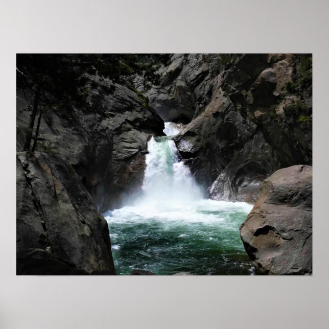 Affiche Roaring River Falls, King's Canyon, CA (Devant)