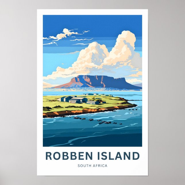 Affiche Robben Island Afrique du Sud Imprimer (Devant)