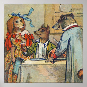 Affiche Robe de dîner victorienne pour chien