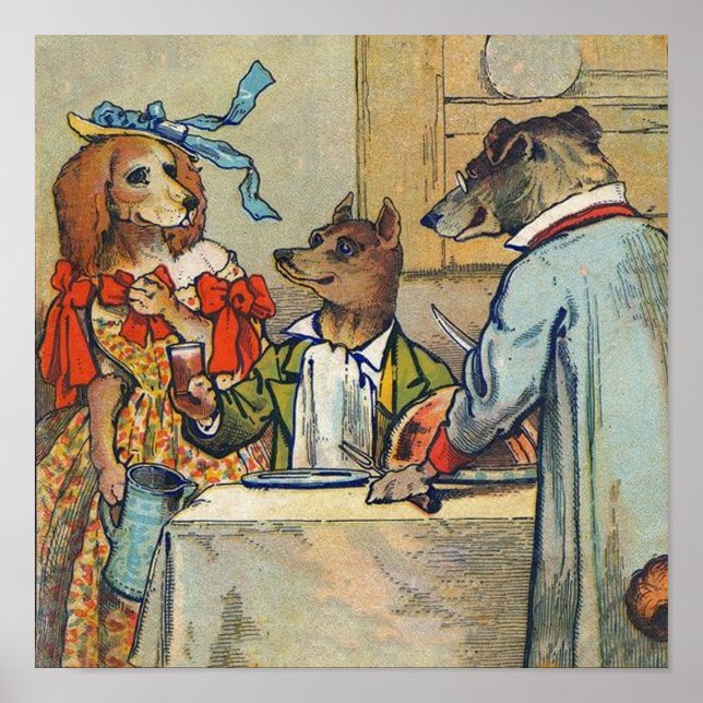 Affiche Robe de dîner victorienne pour chien (Devant)