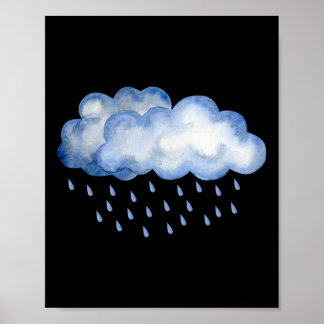 Affiche Robe de nuages blancs Costume de goutte Noël Hallo