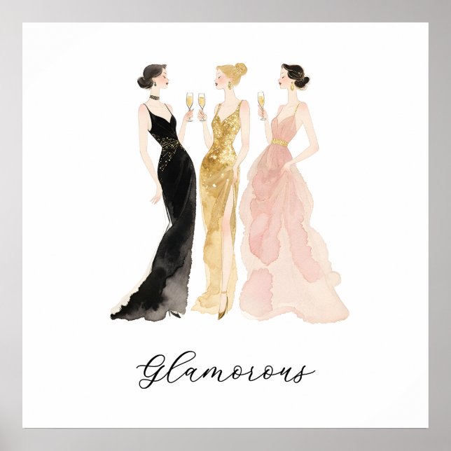 Affiche Robe de soirée glamour pour femmes Toast TMF25 (Devant)