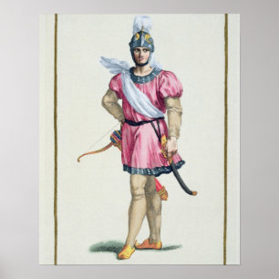 Affiche Robe d'un soldat normand de 'Receuil des Estamp