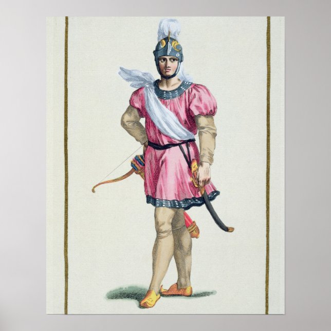 Affiche Robe d'un soldat normand de 'Receuil des Estamp (Devant)