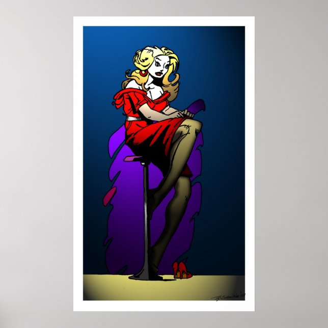 Affiche Robe Rouge En Pleins Feux (Devant)