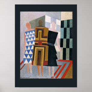 Affiche Robe simultanée par Sonia Delaunay,