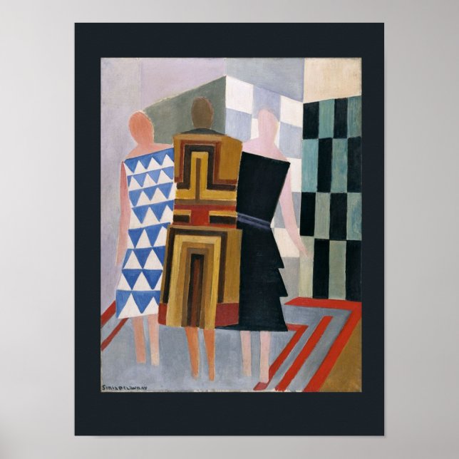 Affiche Robe simultanée par Sonia Delaunay, (Devant)
