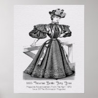 Robe victorienne de la fête du jardin 1895