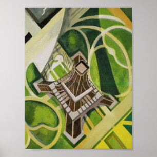 Affiche Robert Delaunay Art Tour Eiffel