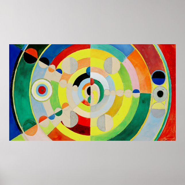 Affiche Robert Delaunay - Disque-Relief - Abstrait (Devant)