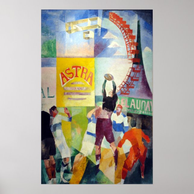 Affiche Robert Delaunay L'Équipe Cardiff (Devant)
