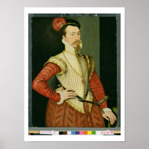 Affiche Robert Dudley (1532-88) 1er comte de Leicester, c.