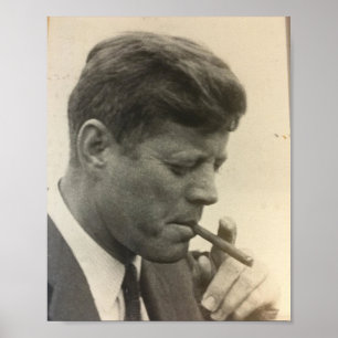Affiche Robert F Kennedy Young Smoking