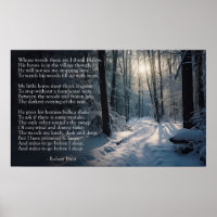 Robert Frost : Stopping par Woods lors d'une soiré