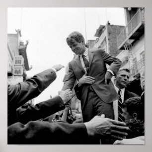 Affiche Robert Kennedy Pressing The Flesh - 1968