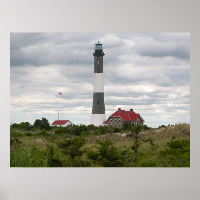 Affiche ROBERT MOSES PARK NEW YORK PHARE Print (Devant)