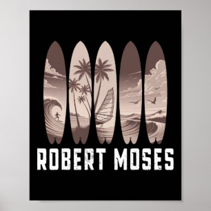 Affiche Robert Moses Planche de surf Hommes Femmes Surf