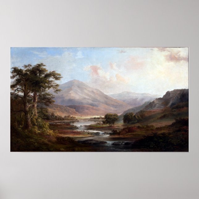 Affiche Robert S. Duncanson Paysage écossais (Devant)