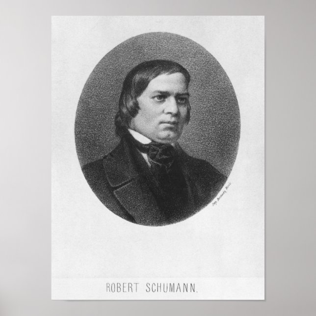 Affiche Robert Schumann, 1839 (Devant)