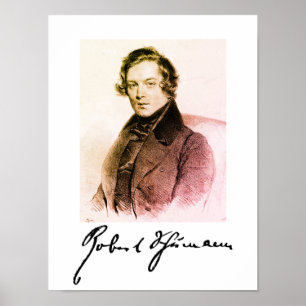 Affiche Robert Schumann/ signature