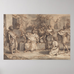 Affiche Robert Smirke - Croquis pour Timon d'Athènes