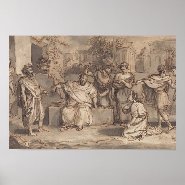 Affiche Robert Smirke - Croquis pour Timon d'Athènes (Devant)