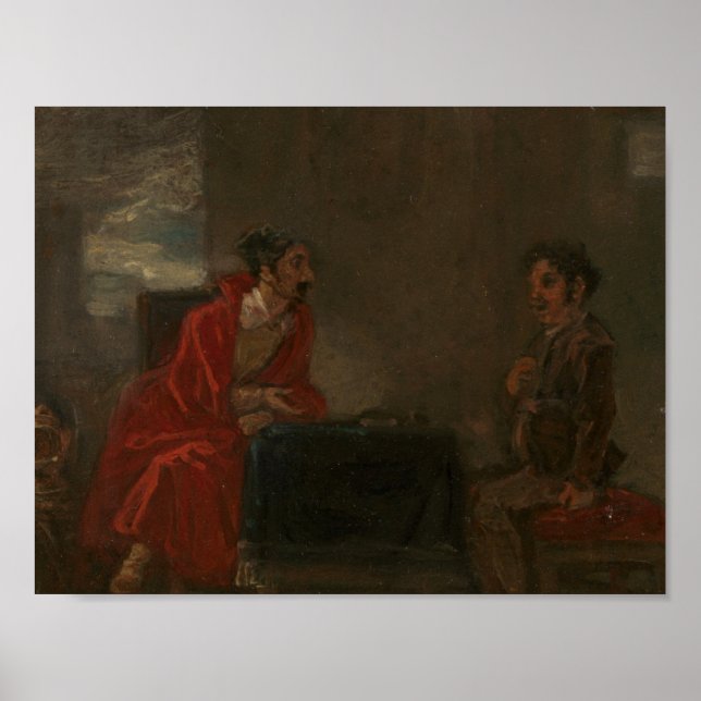 Affiche Robert Smirke - Illustration pour Don Quichotte (Devant)