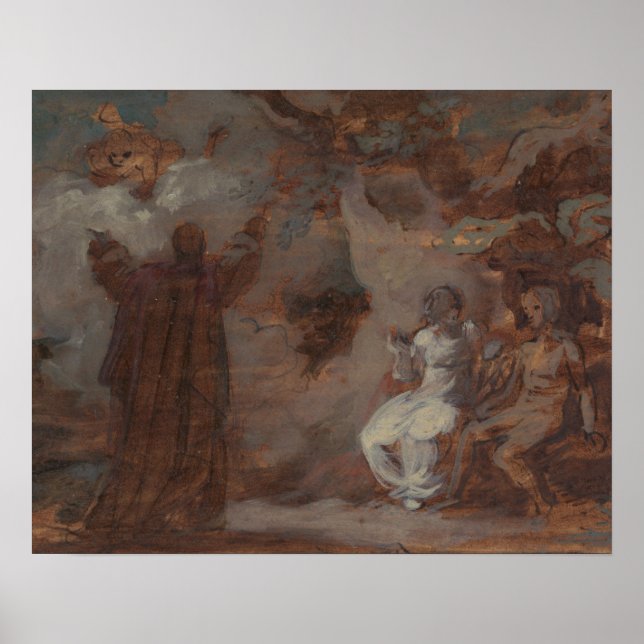 Affiche Robert Smirke - Prospero Conjuring a Masque (Devant)