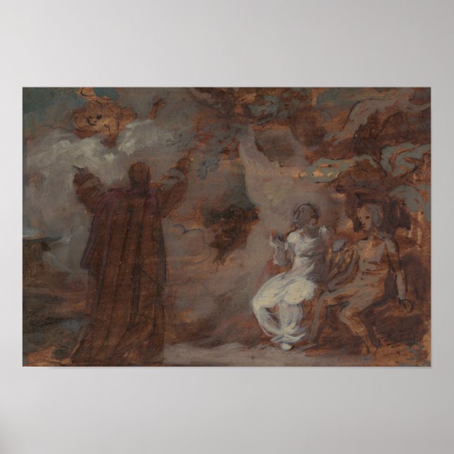 Affiche Robert Smirke - Prospero Conjuring a Masque (Devant)