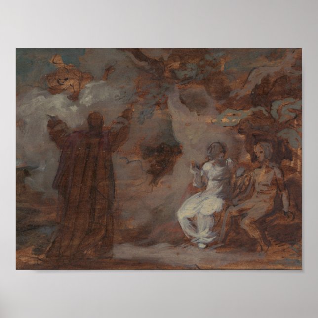Affiche Robert Smirke - Prospero Conjuring a Masque (Devant)