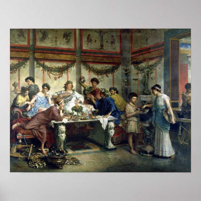 Affiche Roberto Bompiani Fête Romaine (Devant)