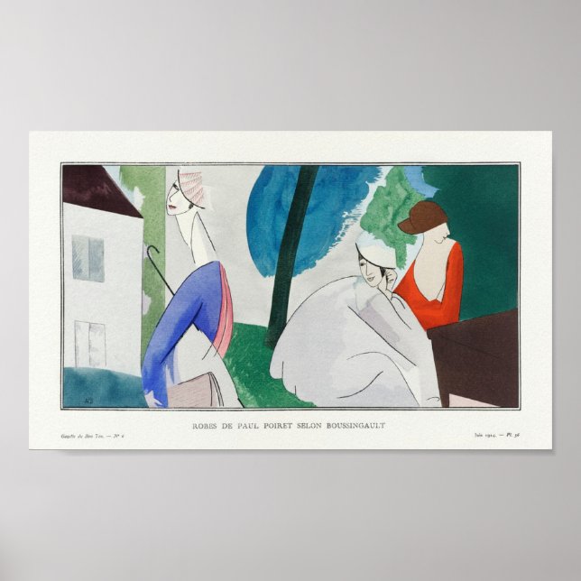 Affiche Robes de Paul Poiret Selon Boussingault (Devant)