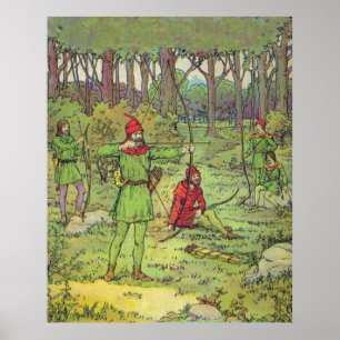 Affiche Robin des Bois dans la forêt