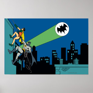 Affiche Robin et Batman grimpent